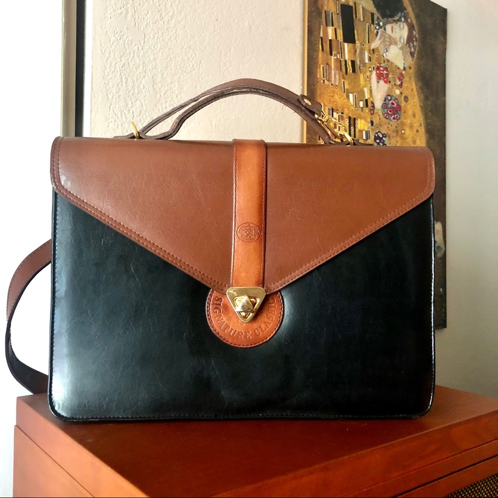 vintage Classic Corner briefcase bag